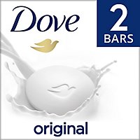 Dove Original Gentle Skin Cleanser Beauty Bar - 2-3.75 Oz - Image 1
