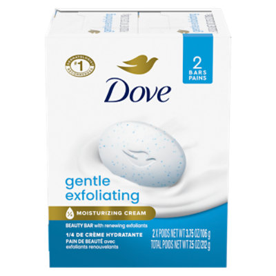 Dove Gentle Exfoliating With Mild Cleanser Beauty Bar - 2-3.75 Oz - Image 3