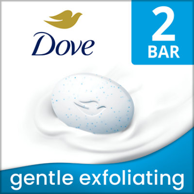 Dove Gentle Exfoliating With Mild Cleanser Beauty Bar - 2-3.75 Oz - Image 2