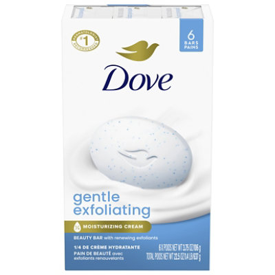 Dove Gentle Exfoliating With Mild Cleanser Beauty Bar - 6-3.75 Oz - Image 3