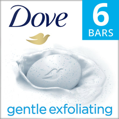 Dove Gentle Exfoliating With Mild Cleanser Beauty Bar - 6-3.75 Oz - Image 2