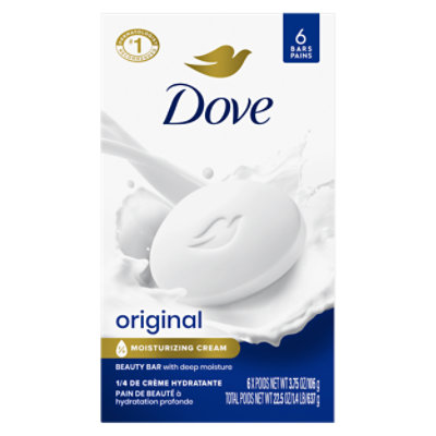 Dove Original Gentle Skin Cleanser Beauty Bar - 6-3.75 Oz - Image 2