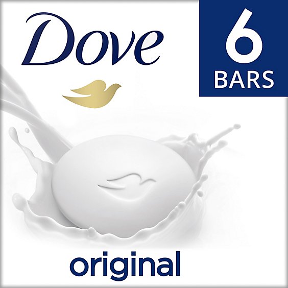 Dove Original Gentle Skin Cleanser Beauty Bar - 6-3.75 Oz