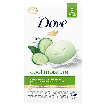 Dove Skin Care Cucumber And Green Tea Beauty Bar - 6-3.75 Oz - Image 2