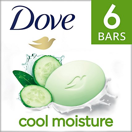 Dove Skin Care Cucumber And Green Tea Beauty Bar - 6-3.75 Oz - Image 1