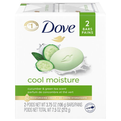 Dove Skin Care Cucumber And Green Tea Beauty Bar - 2-3.75 Oz