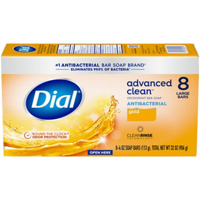 Dial Complete Gold Antibacterial Bar Soap - 8-4 Oz - Image 4