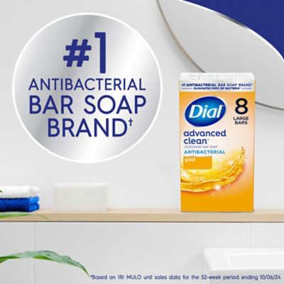 Dial Complete Gold Antibacterial Bar Soap - 8-4 Oz - Image 3