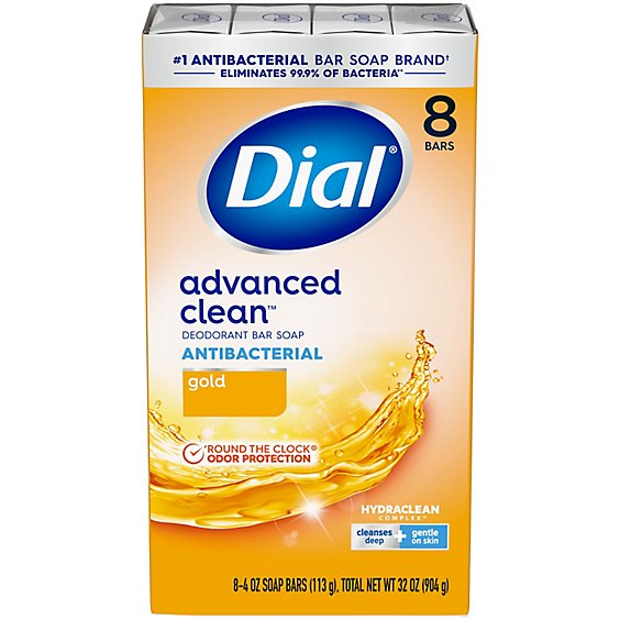 Dial Complete Gold Antibacterial Bar Soap - 8-4 Oz