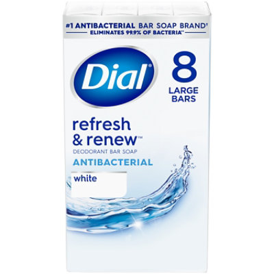Dial Complete White Antibacterial Deodorant Bar Soap - 8-4 Oz - Image 2