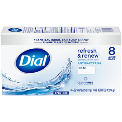 Dial Complete White Antibacterial Deodorant Bar Soap - 8-4 Oz - Image 4