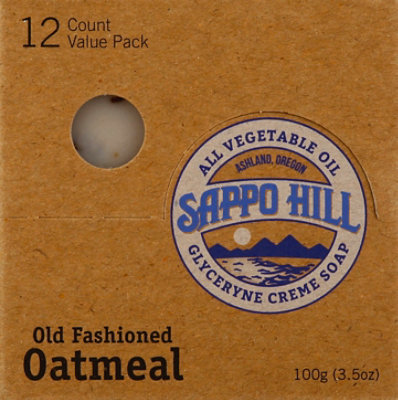 Sappo Hill Soap Glycerine Creme Old Fashioned Oatmeal - 3.5 Oz - Image 2