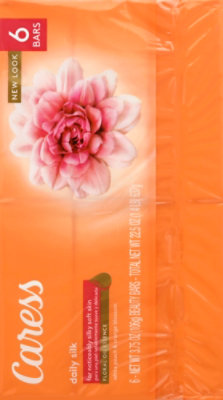 Caress Daily Silk Beauty Bar Silkening White Peach & Silky Orange Blossom - 6-4 Oz - Image 5