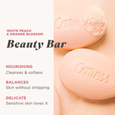 Caress Daily Silk White Peach & Orange Blossom Moisturizing Soap Bars - 6-3.75 Oz - Image 2