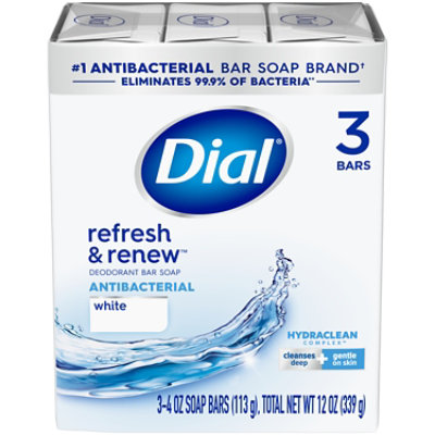 Dial Deodorant Soap Bars White - 3-4 Oz - Image 1