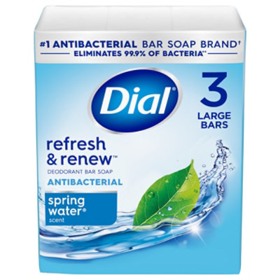 Dial Deodorant Soap Bars Spring Water