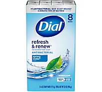Dial Bath Bar Soap Spring Water - 8-4.5 Oz
