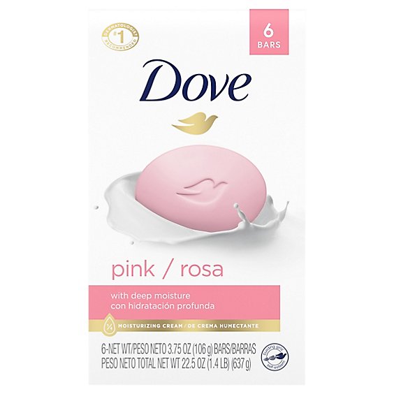 Dove Beauty Bar Pink - 6-4 Oz