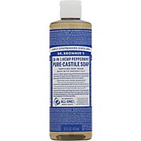 Dr. Bronners Liquid Soap Peppermint Castle - 16 Fl. Oz. - Image 2