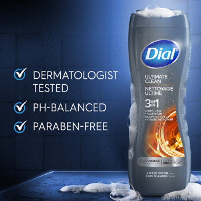 Dial For Men Hair + Body Wash Ultimate Clean Complete Freshness - 16 Fl. Oz. - Image 5