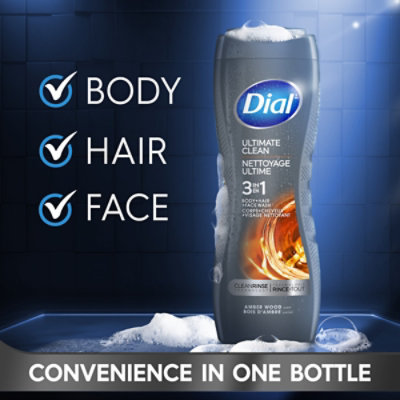 Dial For Men Hair + Body Wash Ultimate Clean Complete Freshness - 16 Fl. Oz. - Image 3