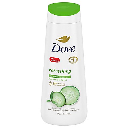 Dove Go Fresh Body Wash Cool Moisture Cucumber & Green Tea Scent - 22 Fl. Oz. - Image 3