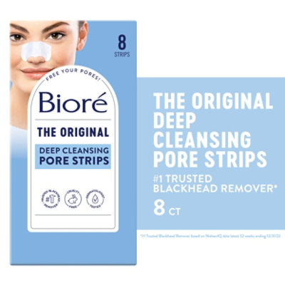 Biore Original Blackhead Remover Strips - 8 Count - Image 1