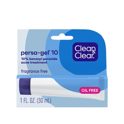 Clean & Clear Persa Gel 10 Acne Medication 10% Benzoyl Peroxide Maximum Strength - 1 Oz - Image 1