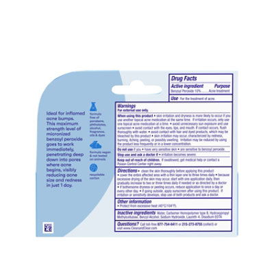 Clean & Clear Persa Gel 10 Acne Medication 10% Benzoyl Peroxide Maximum Strength - 1 Oz - Image 5