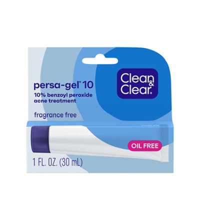 Clean & Clear Persa Gel 10 Acne Medication 10% Benzoyl Peroxide Maximum Strength - 1 Oz