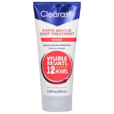 Clearasil Rapid Rescue Deep Treatment Wash with Salicylic Acid Acne Medication - 6.78 Fl. Oz. - Image 2