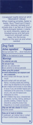 Clearasil Rapid Rescue Spot Treatment Cream with Benzoyl Peroxide Acne Medication - 1 Oz - Image 5