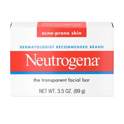 Neutrogena Acne Cleansing Bar Soap - 3.5 Oz - Image 1