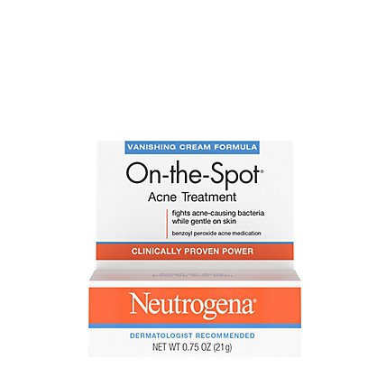Neutrogena On-the-Spot Acne Treatment Maximum Strength Vanishing Cream Formula - 0.75 Oz - Image 2