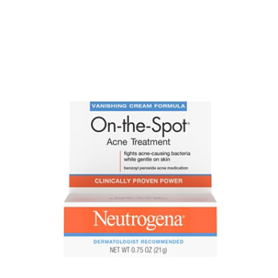 Neutrogena On-the-Spot Acne Treatment Maximum Strength Vanishing Cream Formula - 0.75 Oz - Image 1