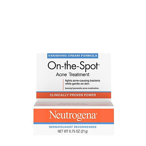 Neutrogena On-the-Spot Acne Treatment Maximum Strength Vanishing Cream Formula - 0.75 Oz