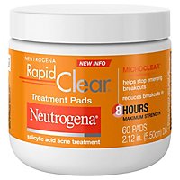 Neutrogena Rapid Clear Treatment Pads Salicylic Acid Acne Treatment - 60 Count - Image 3
