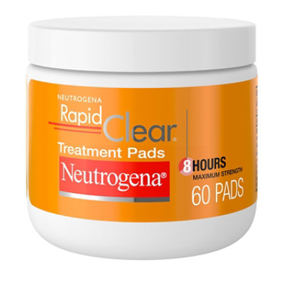 Neutrogena Rapid Clear Treatment Pads Salicylic Acid Acne Treatment - 60 Count - Image 1