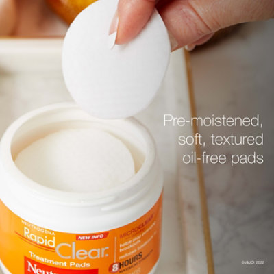 Neutrogena Rapid Clear Treatment Pads Salicylic Acid Acne Treatment - 60 Count - Image 2