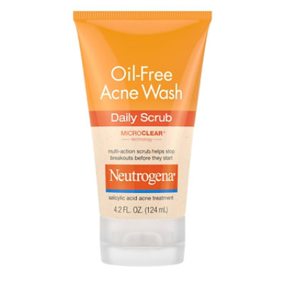 Neutrogena Oil-Free Acne Wash Daily Scrub - 4.2 Fl. Oz. - Image 1