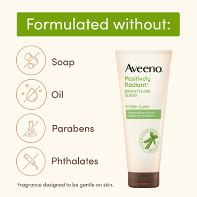 Aveeno Active Naturals Daily Scrub Positively Radiant Skin Brightening - 5 Oz - Image 4