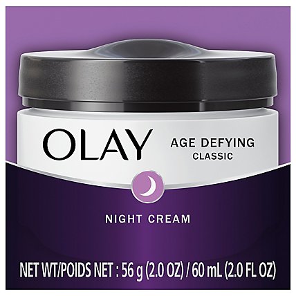 Olay Face Moisturizer Age Defying Night Cream Classic - 2 Oz - Image 3