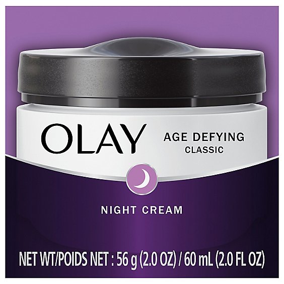Olay Face Moisturizer Age Defying Night Cream Classic - 2 Oz
