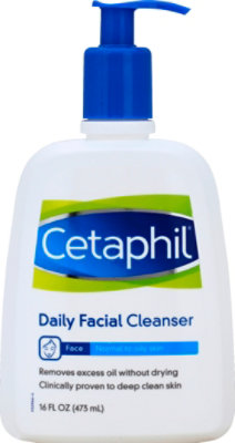 Cetaphil Facial Cleanser Daily for Normal to Oily Skin - 16 Fl. Oz. - Image 2