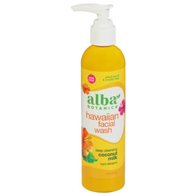 Alba Botanica Coconut Milk Facial Wash - 8 Oz