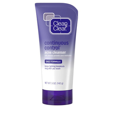 Clean & Clear Acne Cleanser Continuous Control Daily Formula - 5 Oz - Image 1