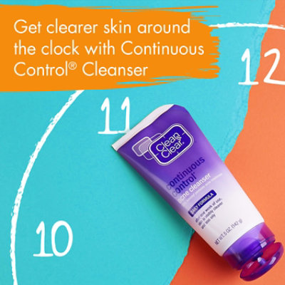 Clean & Clear Acne Cleanser Continuous Control Daily Formula - 5 Oz - Image 3