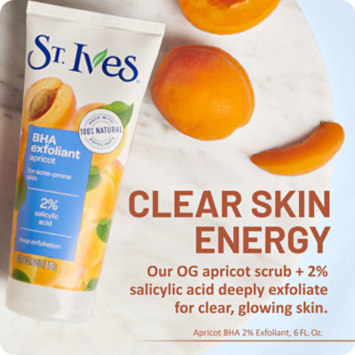 St. Ives Apricot Deep Exfoliating  With 2% Salicylic Acid  BHA Face Scrub - 6 Oz - Image 2