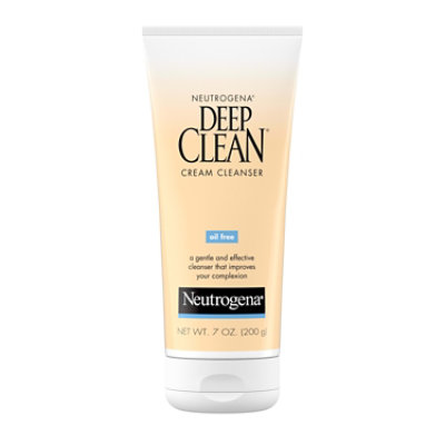 Neutrogena Deep Clean Cream Cleanser Oil Free - 7 Oz - Image 1