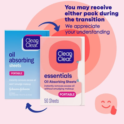 Clean & Clear Oil Absorbing Sheets - 50 Count - Image 2